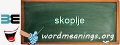 WordMeaning blackboard for skoplje